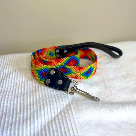 Handmade Mexican dog collar & leash - Picture 3 of 3